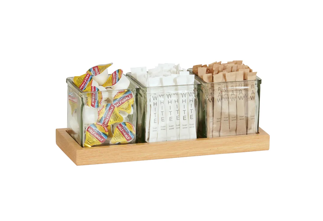 Cal-Mil 23183-21 Sydney 3 Jar Display, 12.75"W X 5"D X 4.5"H, Oak