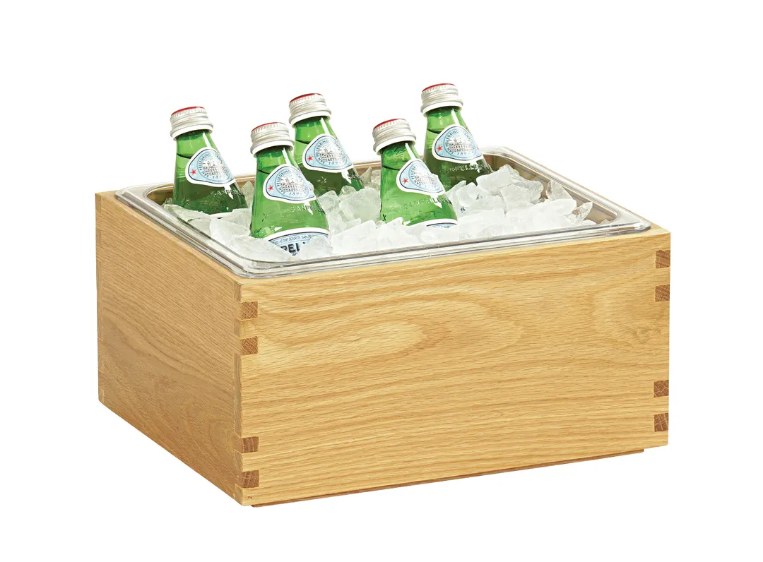 Cal-Mil 23184-10-21 Sydney Ice Housing, Wood Construction, Oak Finish, 13.25" W x 11" D x 7.25" H