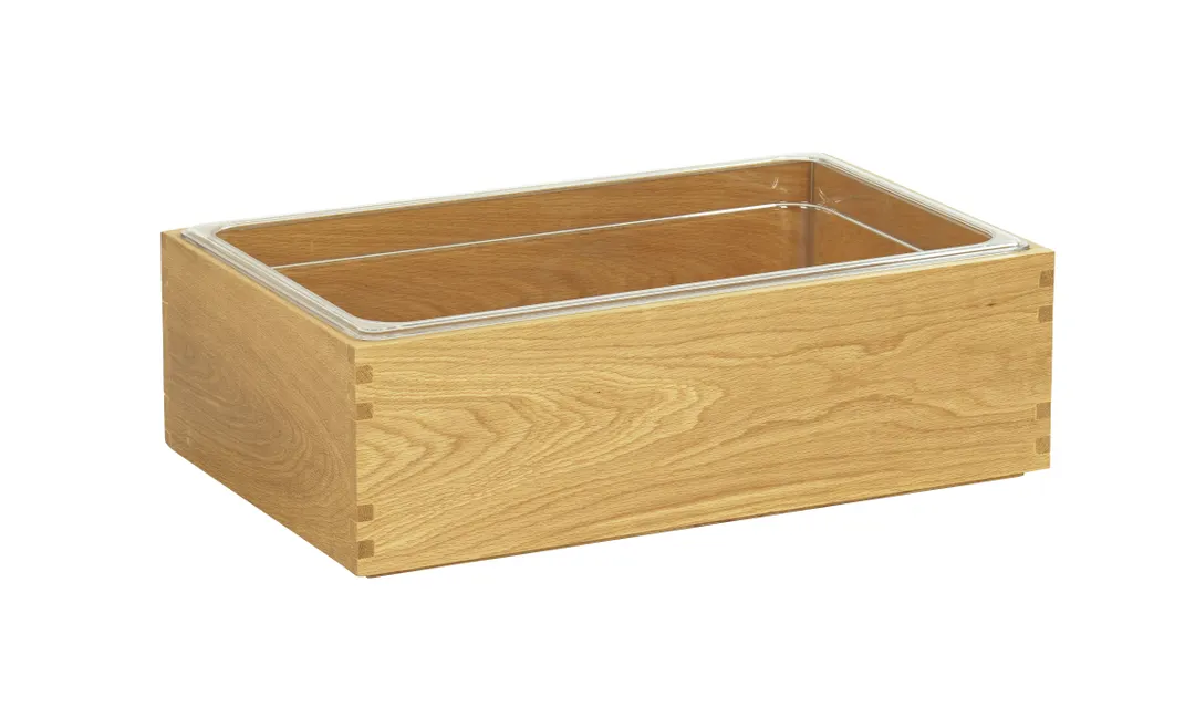 Cal-Mil 23184-12-21 Sydney Ice Housing, 21.25"W x 13.25"D x 7"H Oak Display, Fits 12"-23" Long Side