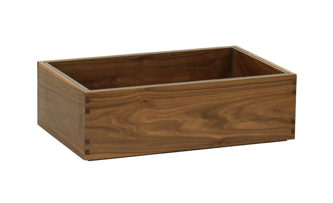 Cal-Mil 23184-12-78 Sydney Ice Housing, Walnut Wood Display, 21.25W×13.25D×7H 12‑23" Long ≤11" Short