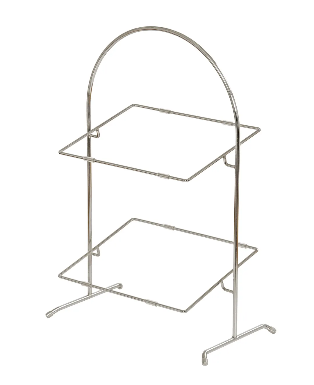 Cal-Mil 23402-49 Bakery Stand, 18"W X 10.5"D X 20.75"H, 2 Tier, Chrome