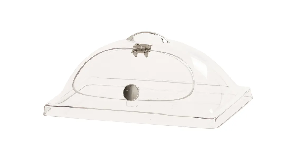 Cal-Mil 23405 Dome Cover with Door, 10x14 Plate Cloche, Polycarbonate, 15.5"W x 11.375"D x 6.5"H