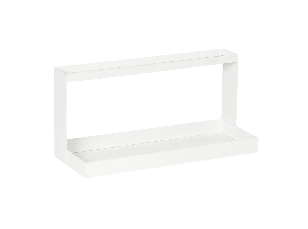 Cal-Mil 23420-2-15 Juno Metal Merchandiser, 25"W X 10"D X 12"H (2) Tier, White Metal Construction
