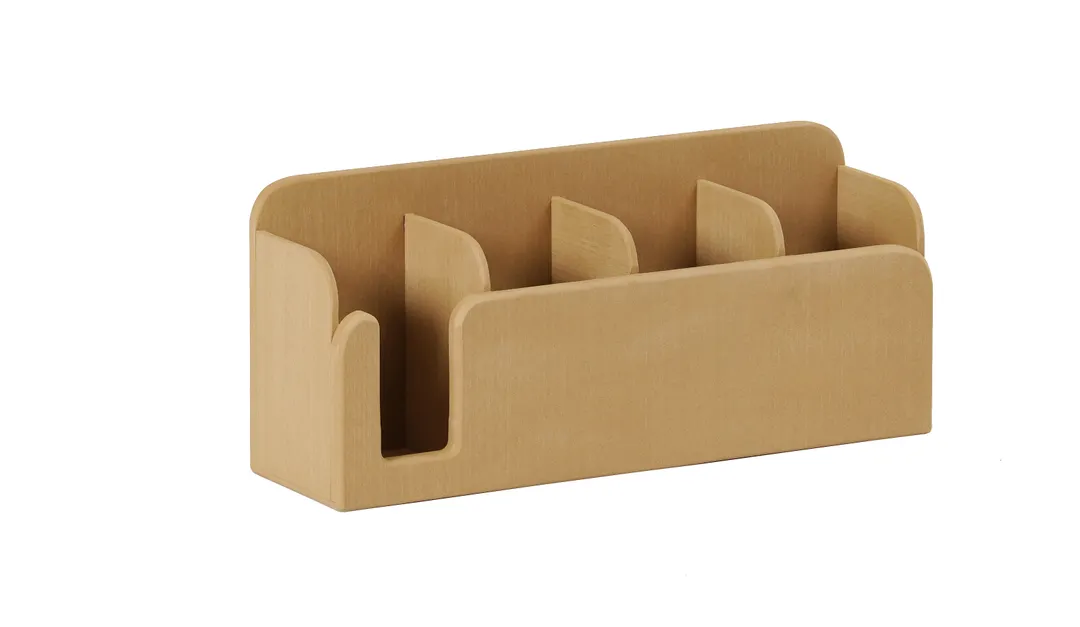 Cal-Mil 23428-122 Renew Cup Lid Straw Holder, 13" W x 4.5" D x 6" H