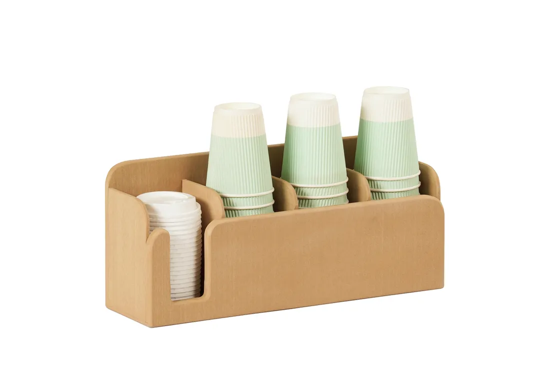 Cal-Mil 23428-122 Renew Cup Lid Straw Holder, 13" W x 4.5" D x 6" H
