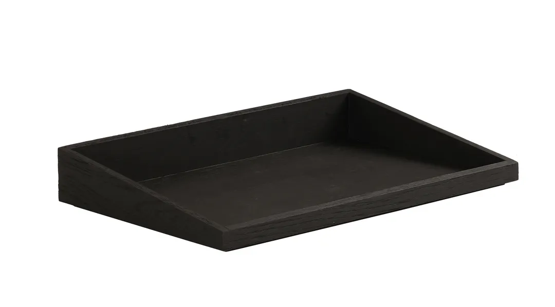 Cal-Mil 23442-1220-13 Brooklyn Angled Tray, 12"W x 20"D, Rectangular, Textured Wood