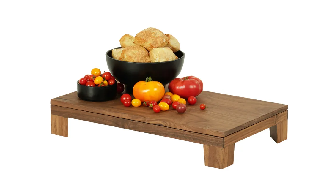 Cal-Mil 23600-3-78 Sydney Taper Riser, 12"W X 20"D X 3.25"H, Walnut