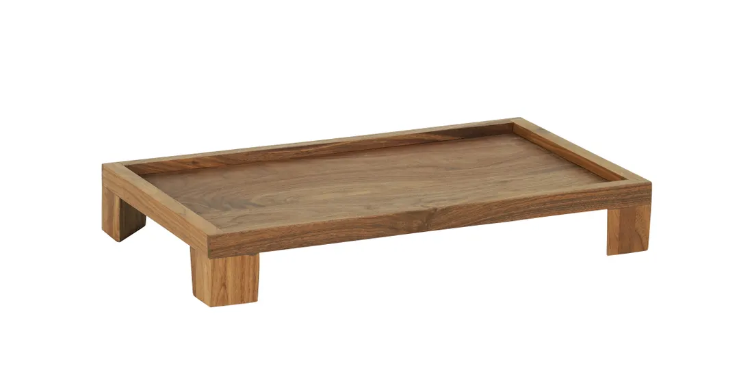 Cal-Mil 23600-3-78 Sydney Taper Riser, 12"W X 20"D X 3.25"H, Walnut