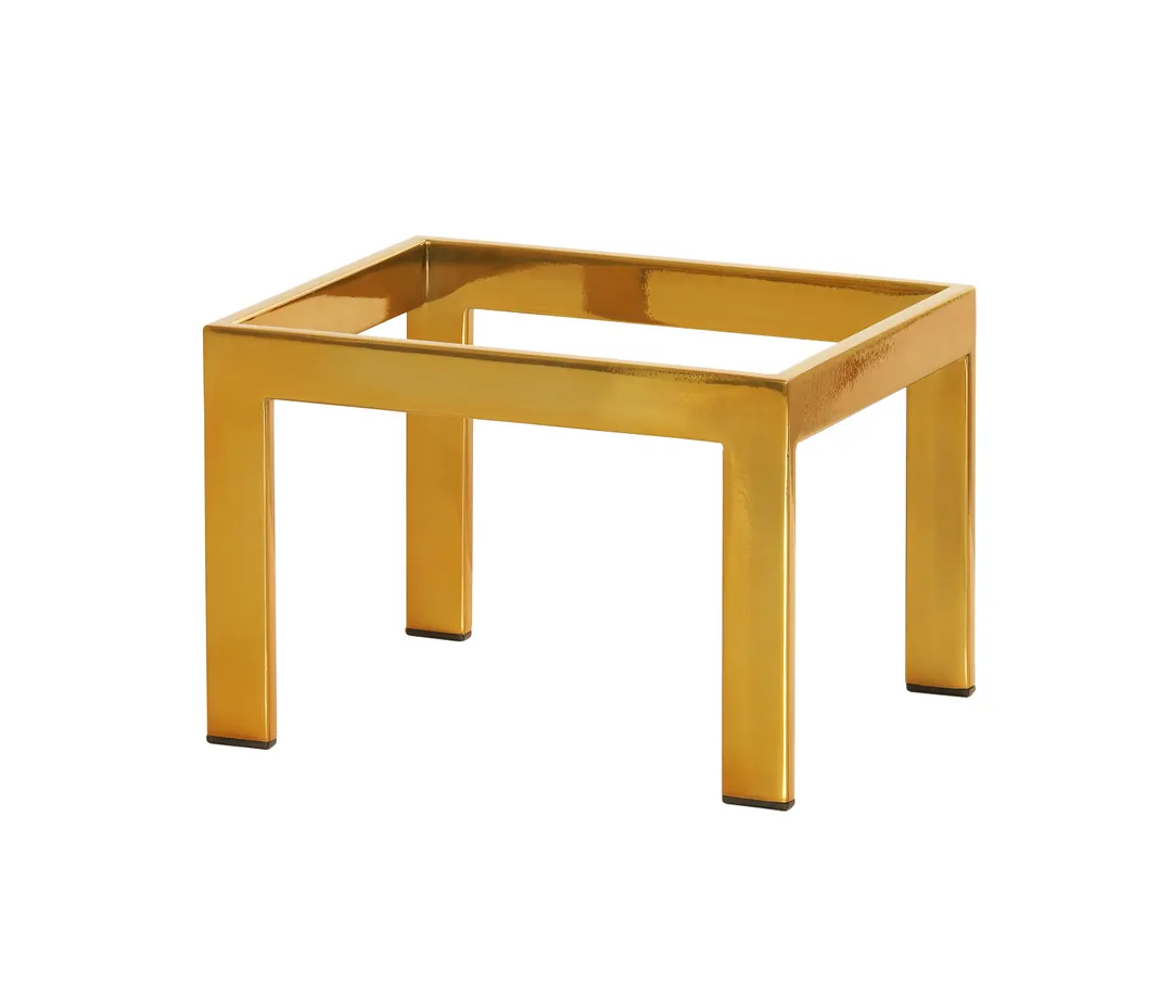 Cal-Mil 23604-9-130 Brooklyn Metal Frame, 10"W X 12"D X 9"H, Rectangular, Antique Brass