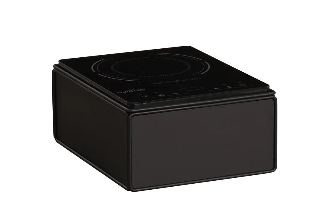 Cal-Mil 23707-13 Induction Mini Cookware, 12"W x 15.375"D x 7"H Black Onyx Metal, 1800W 120V 15A