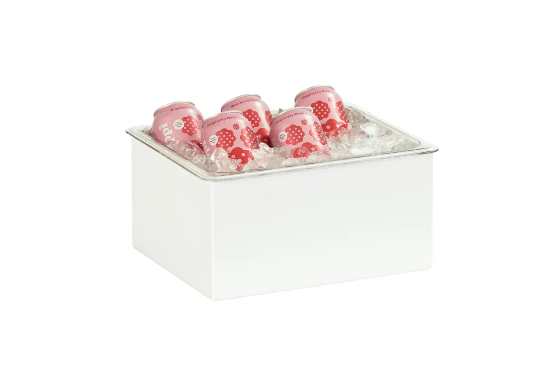Cal-Mil 23712-10-15 White Classic Ice Housing, 10" W X 12" D X 6" H, Long 12"-23" & Short Up To 11"