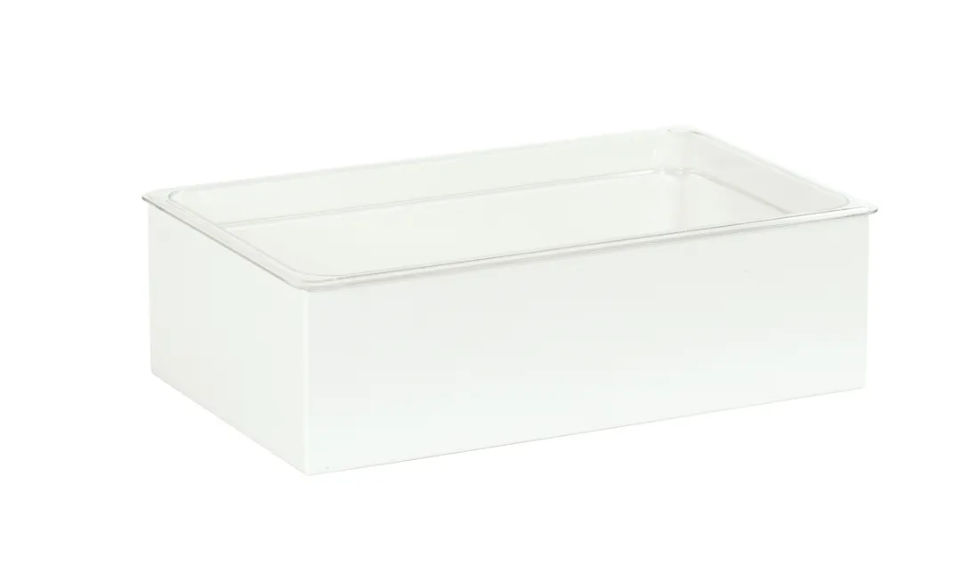 Cal-Mil 23712-12-15 White Ice Housing, Wood, 12" W x 20" D x 6" H, Fits 12"-23" L