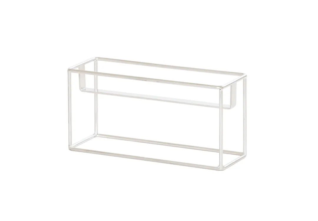 Cal-Mil 23747-6-49 3 Jar Holder, 12.5"W X 4.5"D X 6"H, Chrome-Plated Wire