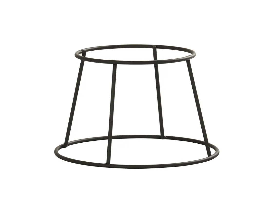 Cal-Mil 23748-13 Madison Tower Stand, 11.25" W/D x 7" H, Black Metal Base