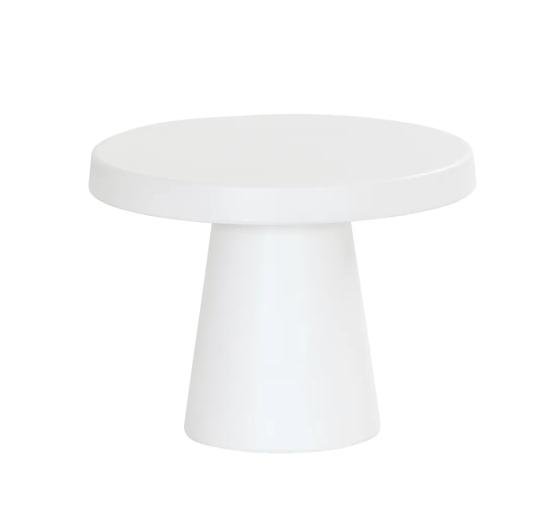 Cal-Mil 23755-107-15 Pedestal Stand Round White Melamine 10.25" Dia x 7.5" H Dishwasher‑Safe