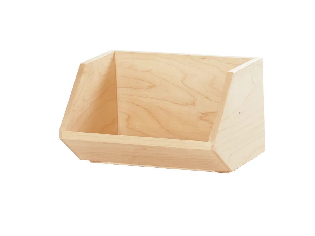 Cal-Mil 23762-9-71 Blonde Angled Wood Box Top, 12"W X 9"D X 7"H, Natural Blonde Wood Finish