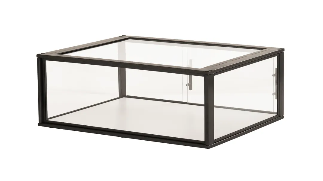 Cal-Mil 23764-1-13 Onyx Case, 1-Tier, Knockdown, 30"D X 24"D X 11"H