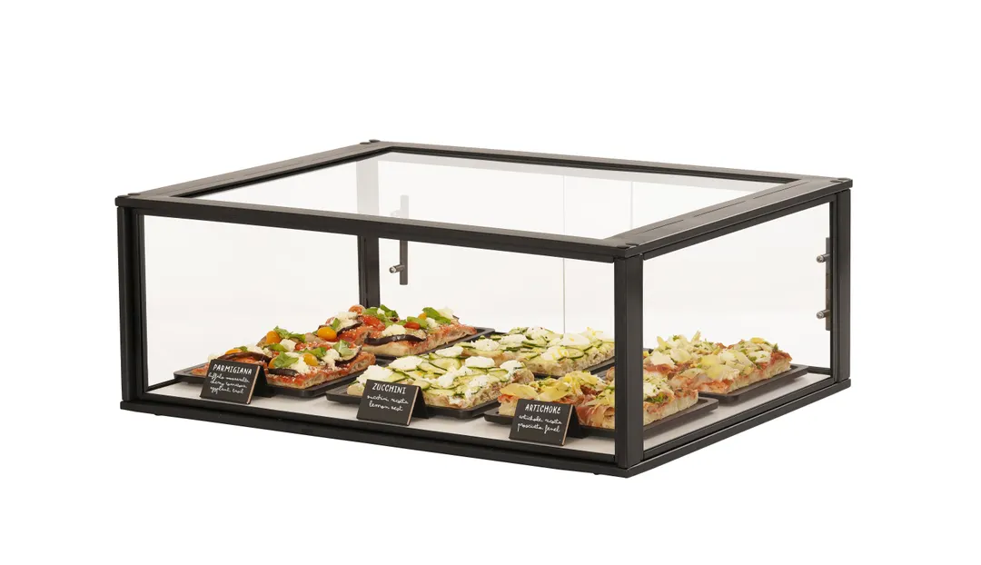Cal-Mil 23764-1-13 Onyx Case, 1-Tier, Knockdown, 30"D X 24"D X 11"H