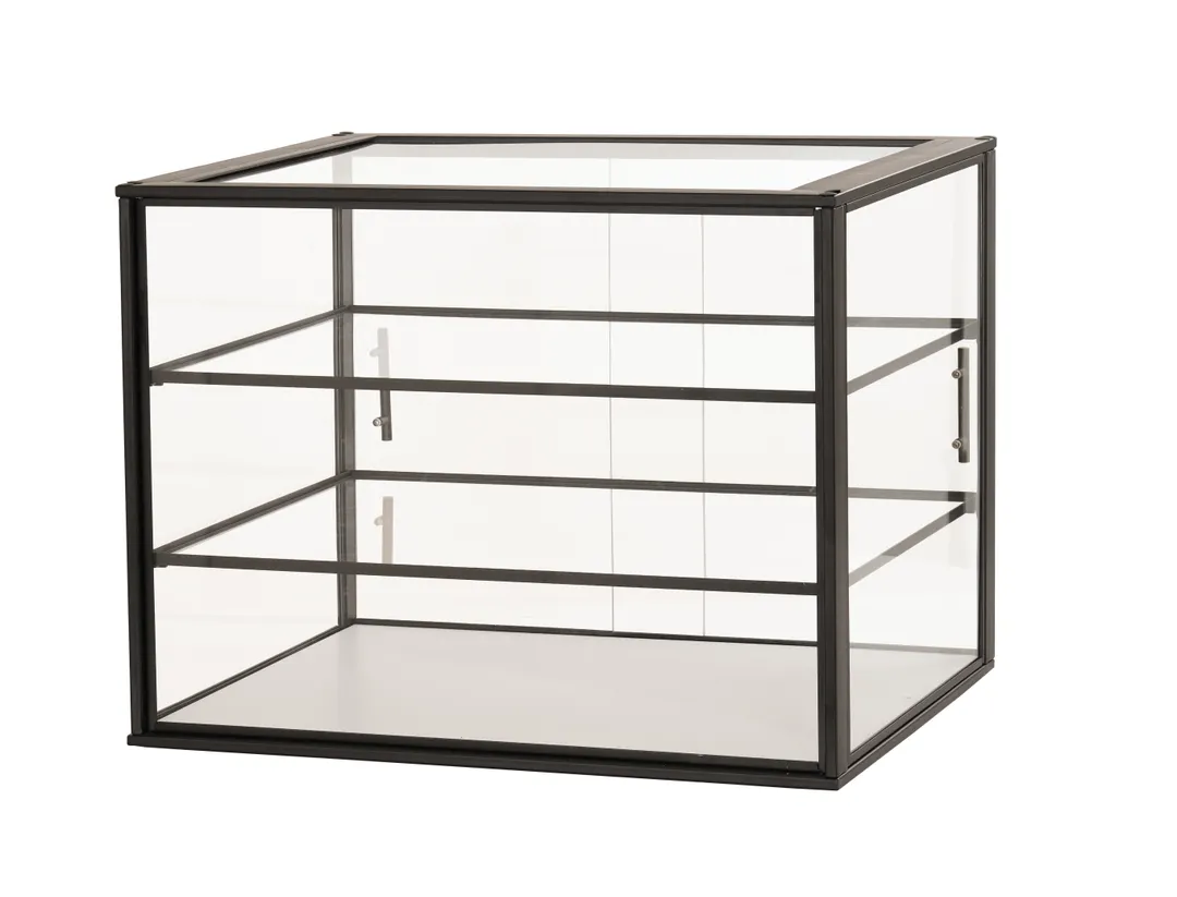 Cal-Mil 23764-3-13 Onyx Case, 3-Tier, Knockdown, 30"W X 24"D X 23"H
