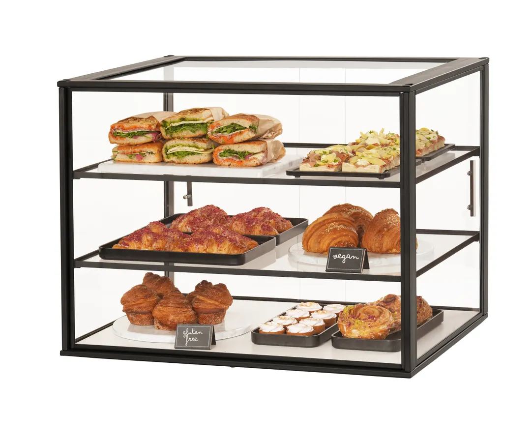 Cal-Mil 23764-3-13 Onyx Case, 3-Tier, Knockdown, 30"W X 24"D X 23"H