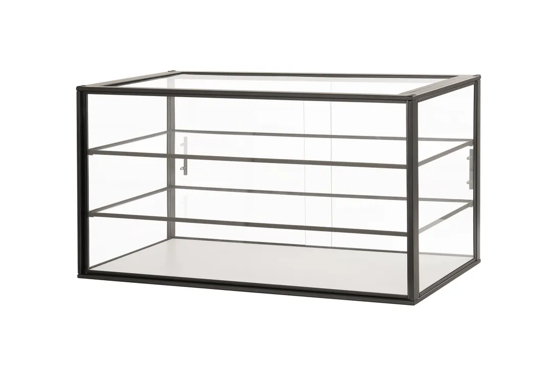 Cal-Mil 23765-3-13 Onyx Case, 3-Tier, Knockdown, 42"W X 24"D X 23"H