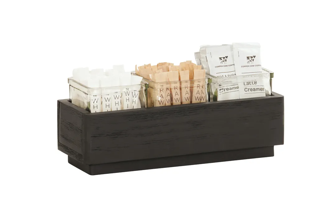 Cal-Mil 23787-3-13 Brooklyn 3 Jar Holder, 5"W X 12.75"D X 4.5"H, Textured Wood Base