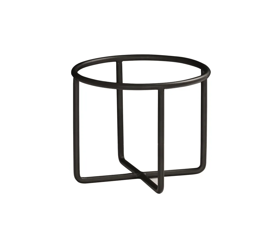 Cal-Mil 23791-7-13 Wire Riser, 8" Dia. X 7"H, Round, Black