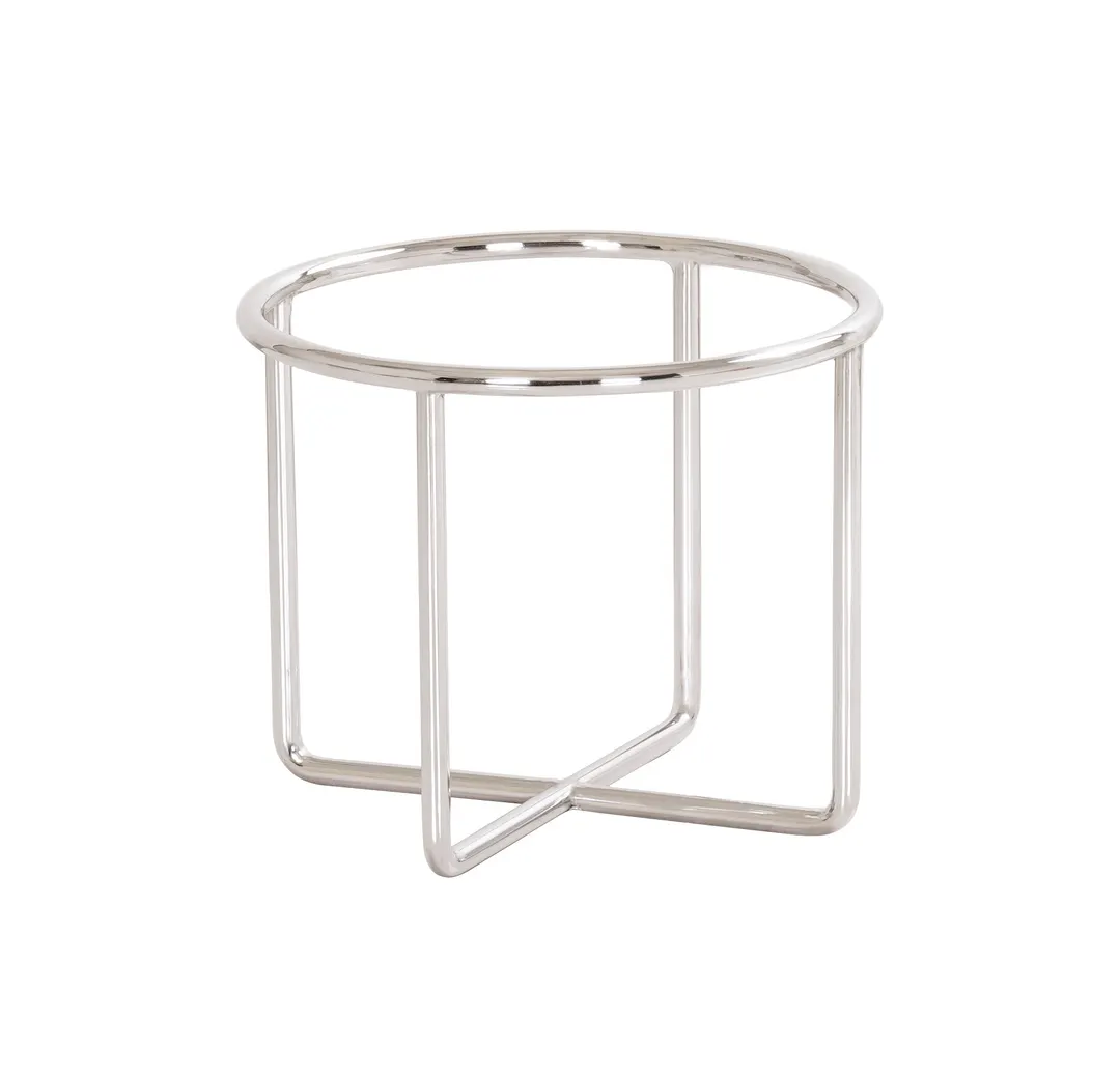 Cal-Mil 23791-7-49 Riser, 8" Dia. X 7"H, Round, Chrome