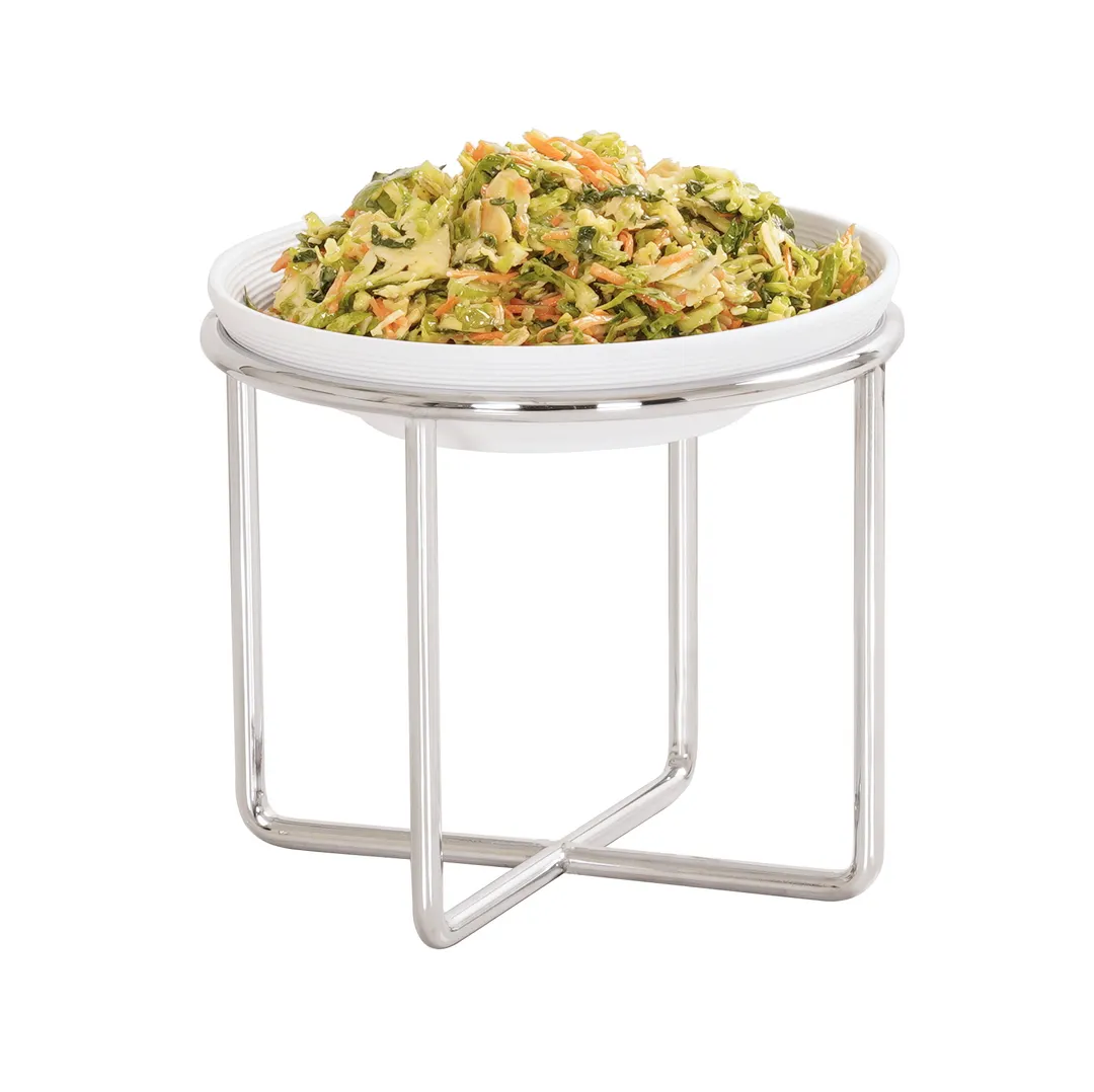 Cal-Mil 23791-7-49 Riser, 8" Dia. X 7"H, Round, Chrome