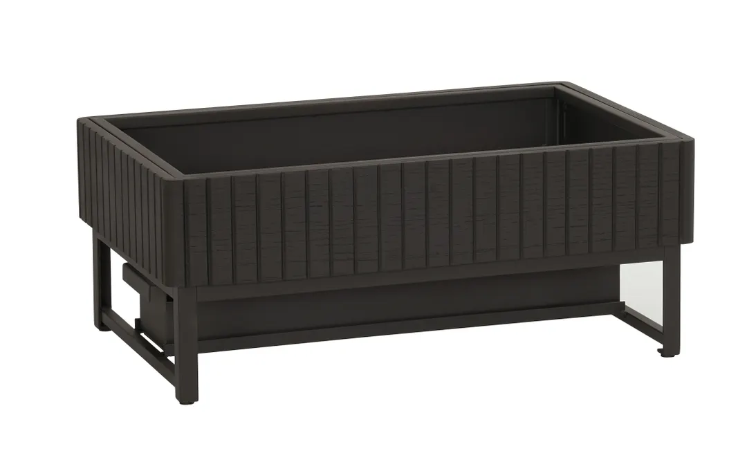 Cal-Mil 23793-13 Chafing Dish Heater, 23" W x 15" D x 13" H, Grooved Detail, Buffet Service