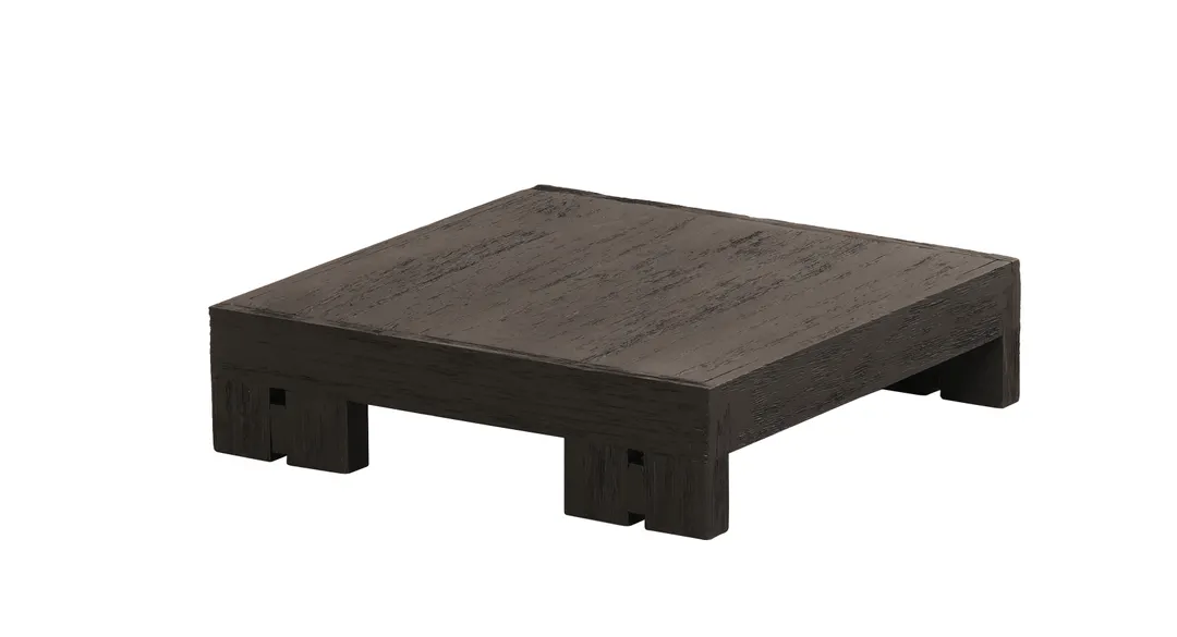 Cal-Mil 23794-3-13 Brooklyn Riser, 12"W X 12"D X 3"H, Square, Textured Wood