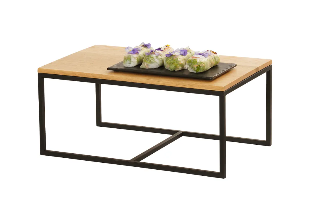 Cal-Mil 23801-1220-13 Frame Display Riser 12" W x 20" D x 9" H Black Powder-Coated Metal Rectangular
