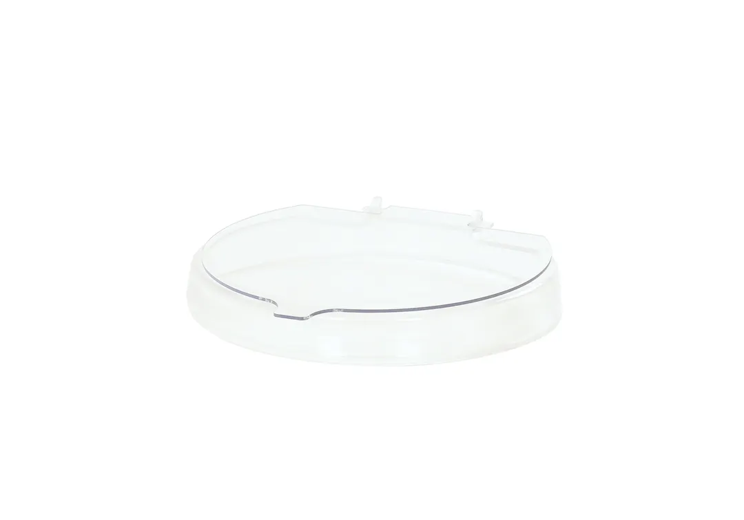 Cal-Mil 23809-6LID Clear Plastic Lid, 6" Diameter x 1" Height with Hinge, Fits Cal-Mil Bowls