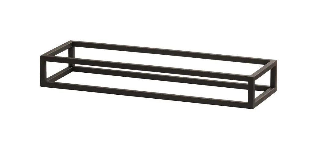 Cal-Mil 23814-3-13 Riser, 20"W X 6"D X 3"H, Open Frame, Black Powder-Coated Metal Frame