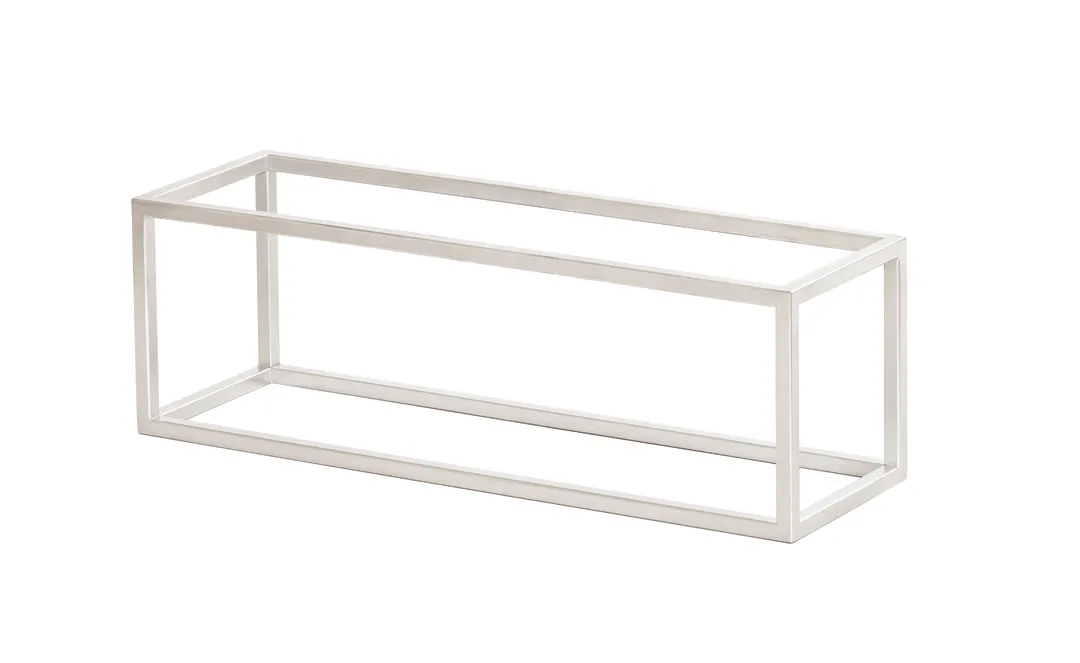 Cal-Mil 23814-6-49 Riser, 20"W X 6"D X 6"H, Open Frame, Chrome