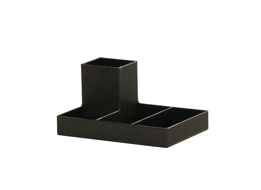 Cal-Mil 23818-13 Classic Packet Holder, 8.75"W X 6"D X 4.25"H, Plastic, Black