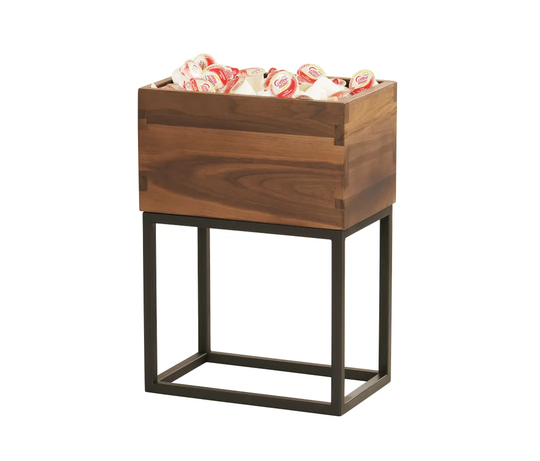 Cal-Mil 23842-6-78 Sydney Box, 6.5"W x 10"D x 6"H Walnut Smallwares, Fits 23848 Risers