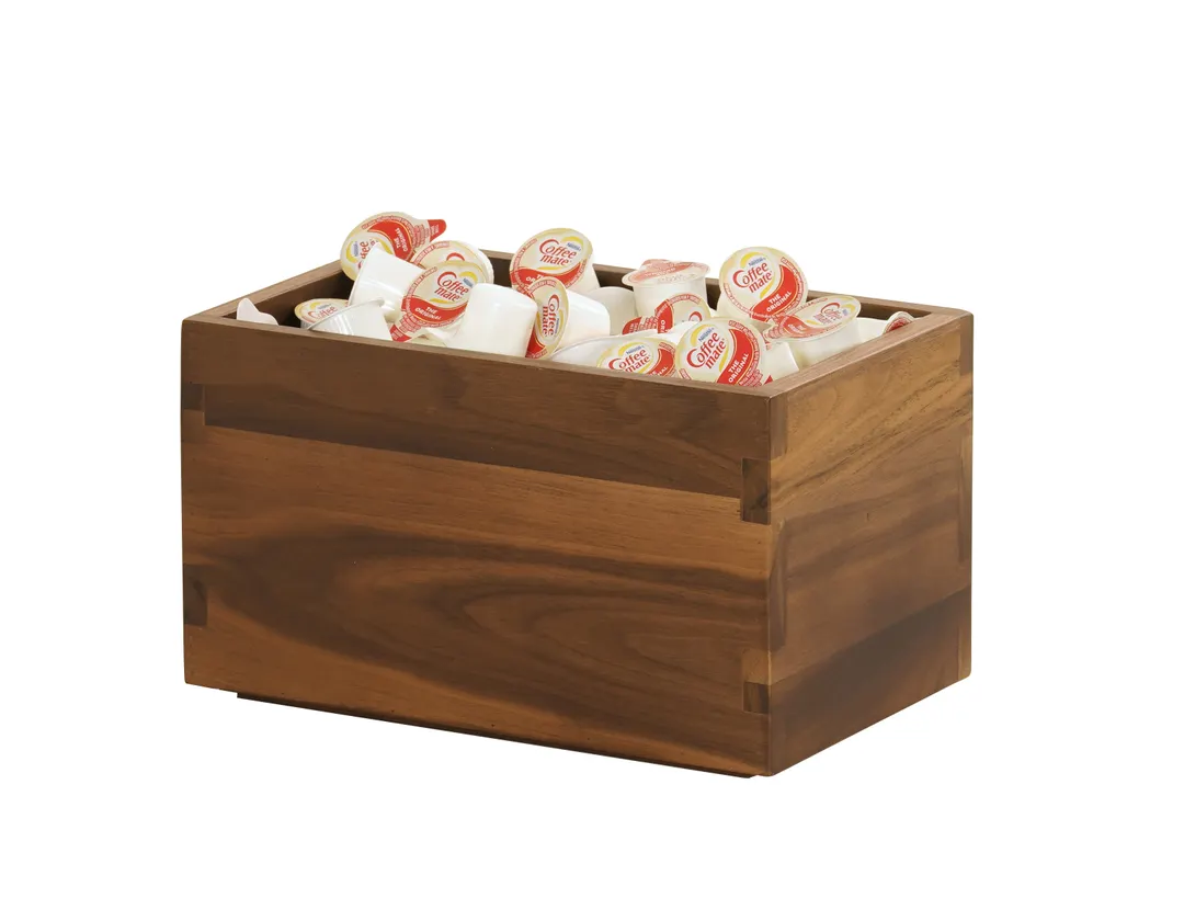 Cal-Mil 23842-6-78 Sydney Box, 6.5"W x 10"D x 6"H Walnut Smallwares, Fits 23848 Risers