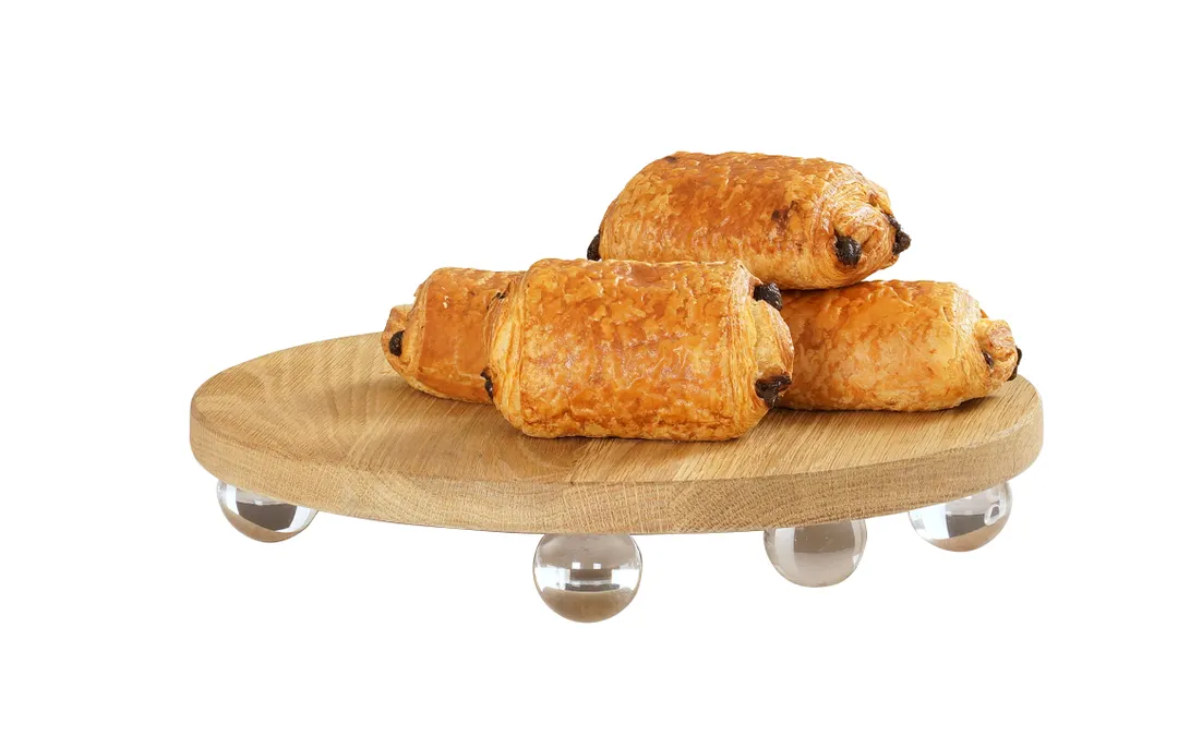 Cal-Mil 23857-12-21 Cup & Lid Dispenser, Riser Board, 12" W x 12" D x 2.5" H, Oak Clear Acrylic Feet