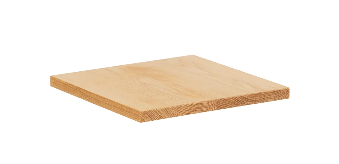 Cal-Mil 23873-12-21 Milo Board, 12"W x 12"D x 1"H, Oak Wood, Square Shape, Without Handle
