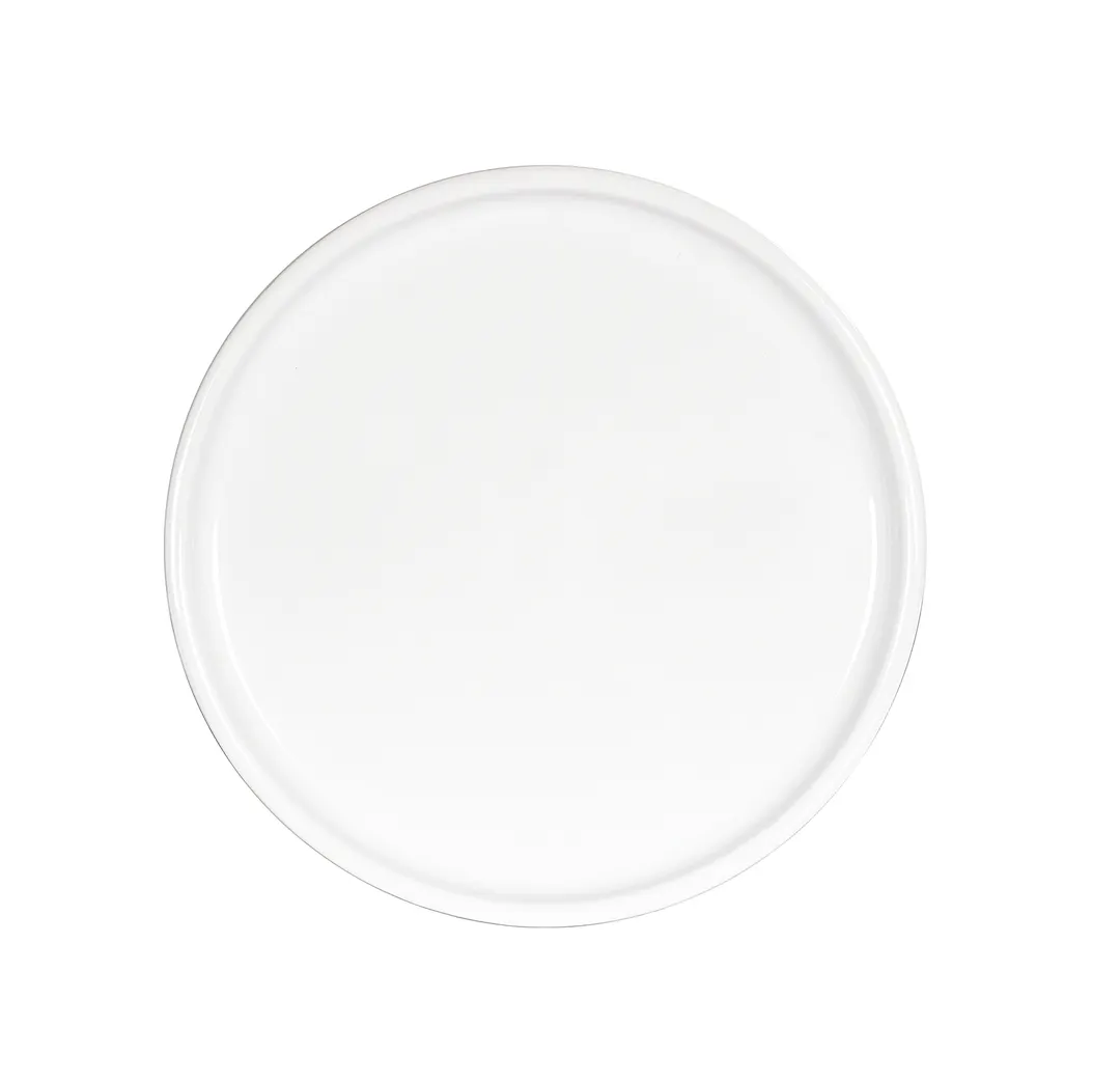 Cal-Mil 24011-7-15 Rolled Rim Plate, 7" Dia x 1" H, White Gloss Melamine, Dishwasher Safe
