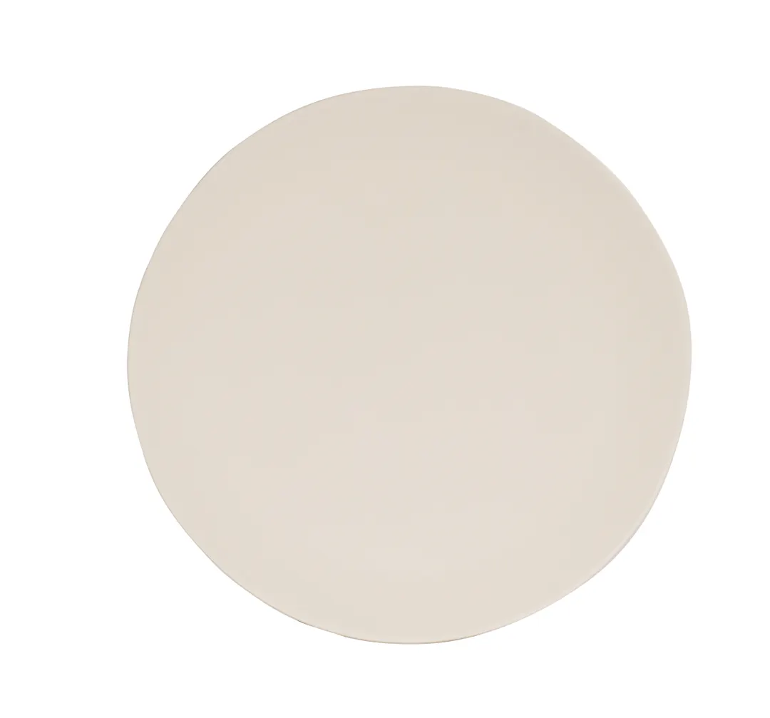 Cal-Mil 24031-7-103 Thrown Round Melamine Plate, Ivory, 7" Diameter x .85" Height, Dishwasher Safe