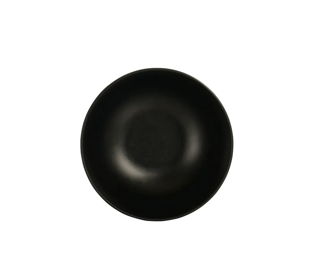 Cal-Mil 24050-7-13 Nomi Bowl, 7" W x 3" H Black Melamine Plate, Dishwasher Safe, Reusable Dinnerware
