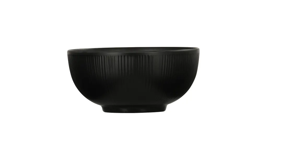 Cal-Mil 24050-7-13 Nomi Bowl, 7" W x 3" H Black Melamine Plate, Dishwasher Safe, Reusable Dinnerware