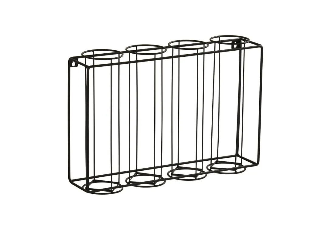 Cal-Mil 24062-4-13 Cup and Lid Organizer, 4-Section Wire Holder, 26.25"W x 6.25"D x 18.5"H