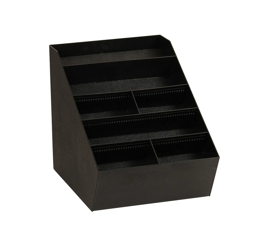 Cal-Mil 24066-13 Lid/Straw And Condiment Holder, 15"W X 13.5"D X 20"H, Abs Plastic