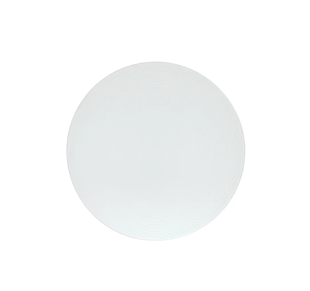 Cal-Mil 24110-10-15 Charlotte Plate – 10" Diameter x .75" Height Flat Melamine Plate, White