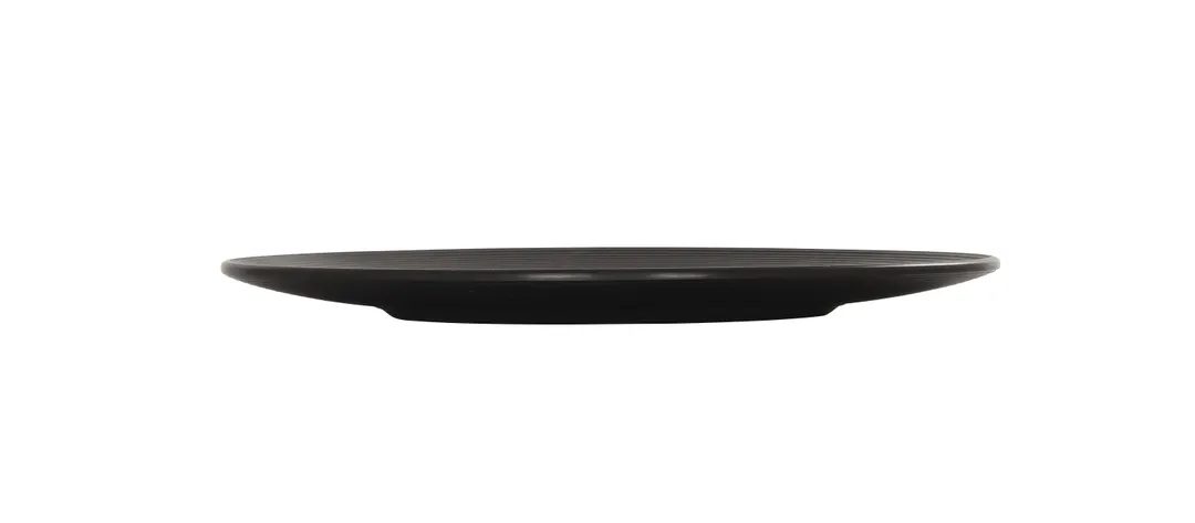 Cal-Mil 24110-8-13 Charlotte Plate – 8" Dia x 0.75" H Round Flat Melamine Plate Black