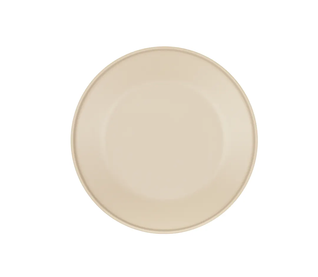 Cal-Mil 24112-11-125 Nova Plate, 11" Dia x 1.25" H, Round Flat Melamine, Taupe Brown
