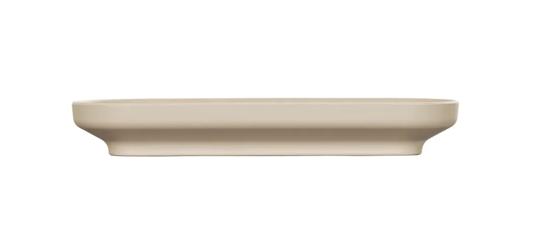 Cal-Mil 24114-618-125 Nova Platter, 6"W X 18"D X 2.5"H, Coupe, Rectangular